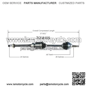 CV Joint Axle Shaft Assembly Front Passenger Right For Toyota RAV4 Scion TC C5 (For: Toyota)