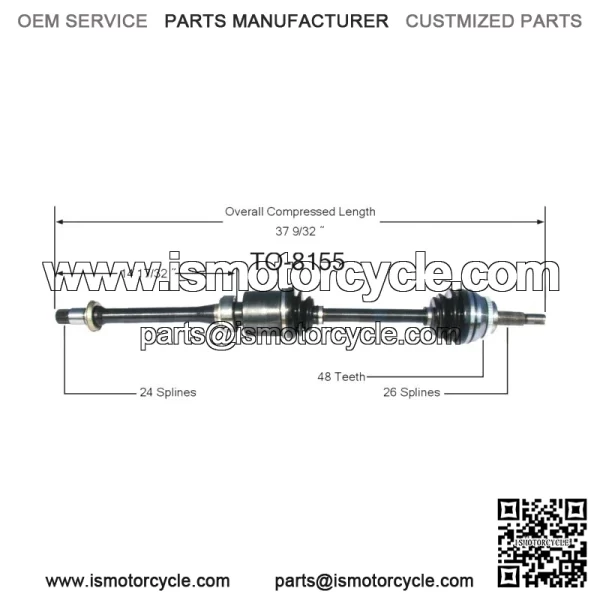CV Joint Axle Shaft Assembly Front Passenger Right For Toyota RAV4 Scion TC C5 (For: Toyota) - Image 2