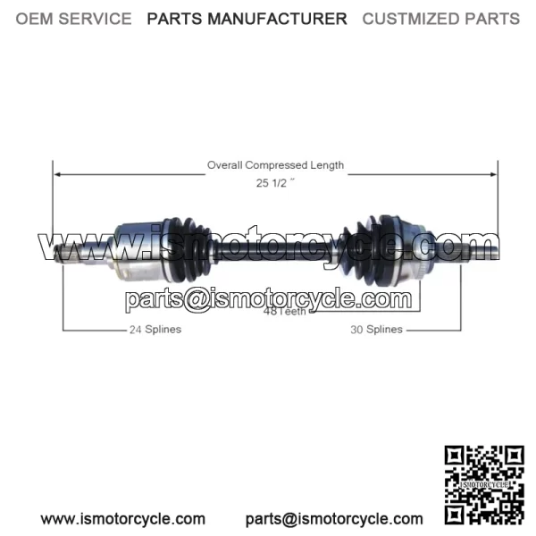 Front Driver Left CV Axle Shaft TO-8078 (For: Toyota)
