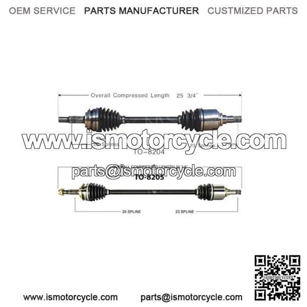 CV Axle Shaft Front Left Front Right Set Of 2 For Toyota 2006-2017 (For: Toyota) - Image 2