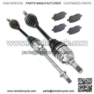 Front CV Axle Shaft & Brake Ceramic Pads for Toyota Solara SE 2.2L 1999-2001 (For: Toyota)