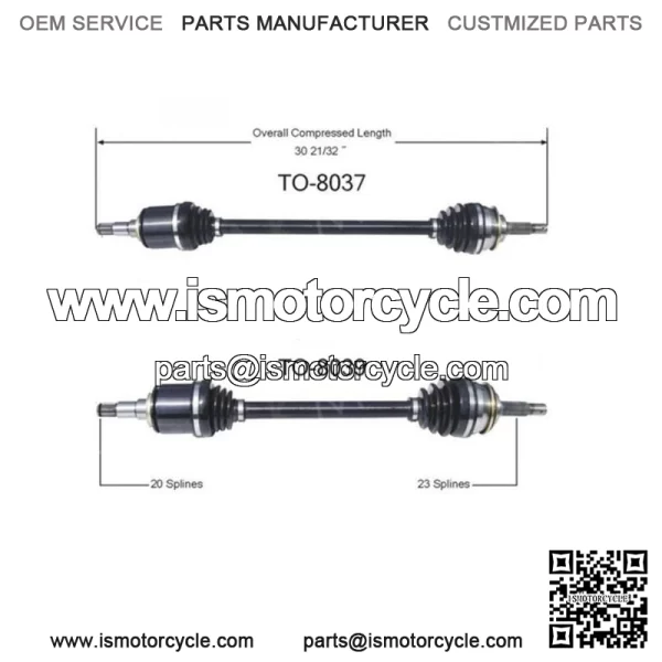 CV Axle Shaft For 1983-1988 Toyota Tercel Front Left Front Right 2pcs (For: Toyota)