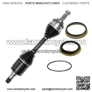 Front CV Axle Shaft + Hub Seals Fit GX470 4Runner FJ Cruiser, 05-20 Tacoma 4WD (For: Toyota)
