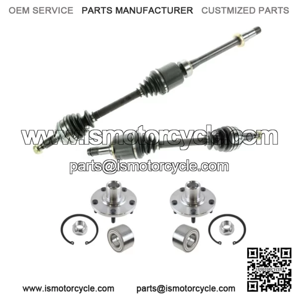 Front CV Axle Shaft Assembly Wheel Hub Bearing Kit Set 4pc for Camry Sienna (For: Toyota)