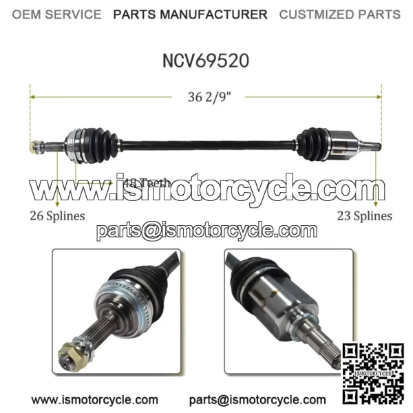 Front Right CV Axle Joint Shaft Assembly for Toyota Corolla Prizm 1993-2002 FWD (For: Toyota) - Image 2