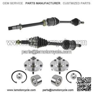 Front CV Axle Shaft Assembly Wheel Hub Bearing Kit Set 4pc for Camry ES300 V6 (For: Toyota)