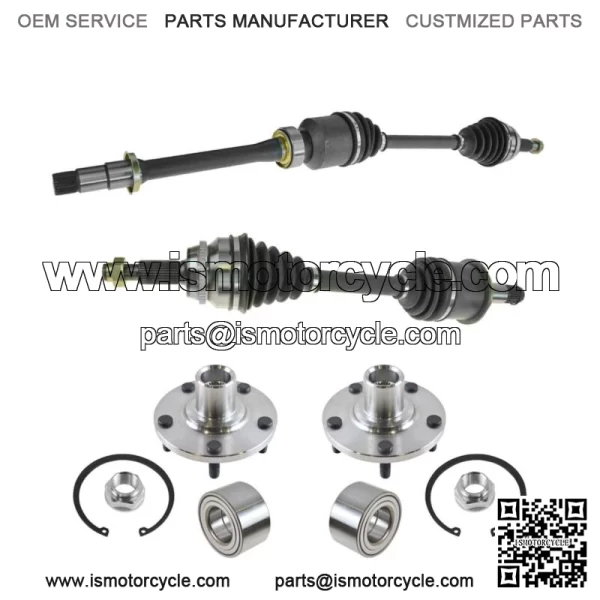 Front CV Axle Shaft Assembly Wheel Hub Bearing Kit Set 4pc for Camry ES300 V6 (For: Toyota)