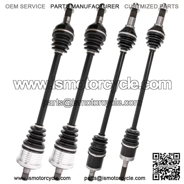Complete F&R CV Axle Driveshaft Assembly Set for Can-Am Maverick 1000