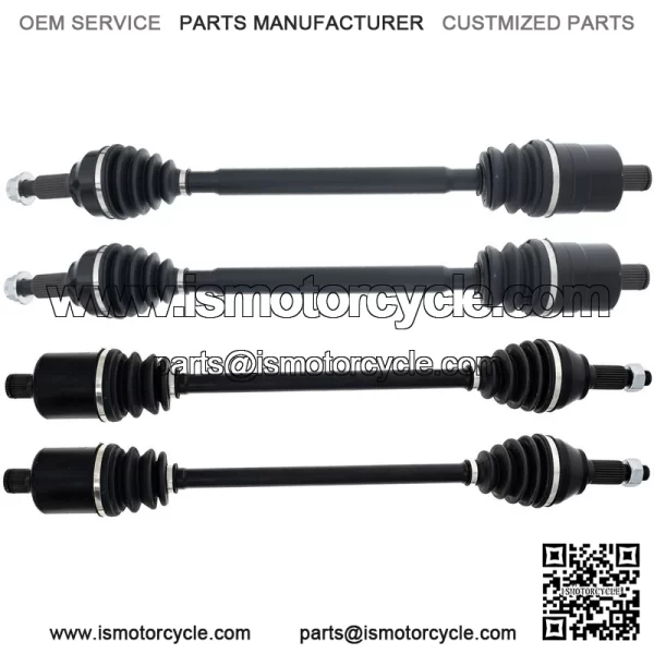 Front Rear CV Axle Drive Shaft Set for Polaris Ranger XD 1500 Crew 1337043