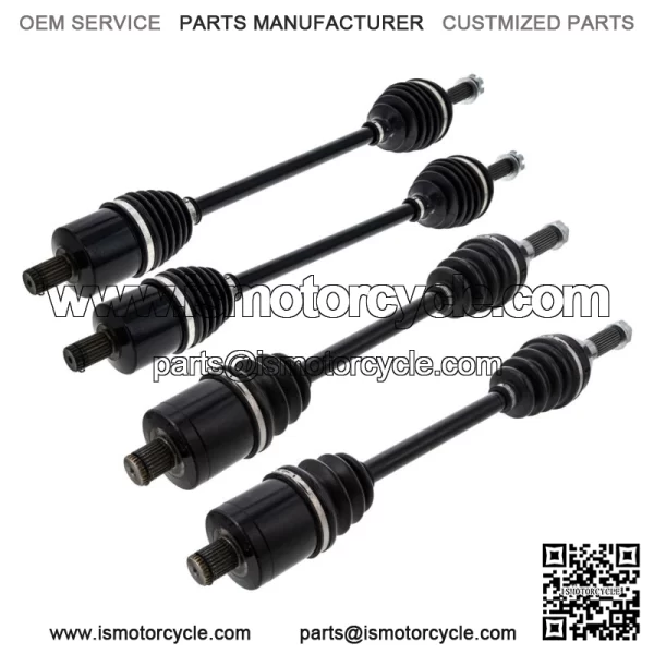 Front Rear CV Axle Kit For Polaris Ranger 570 Crew 570-6 1333517 1333069 - Image 2