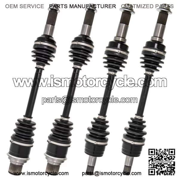 Complete F&R CV Axle Driveshaft Kit for Yamaha Kodiak 400 450 Grizzly 350