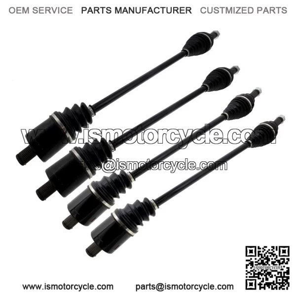 Front Rear CV Axle Kit for Polaris RZR XP Turbo S Velocity 1334315 2207752 - Image 2