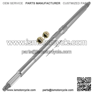 Rear Axle Shaft with Castle Nuts Pin For Polaris Xpedition 325 425 2000-2001