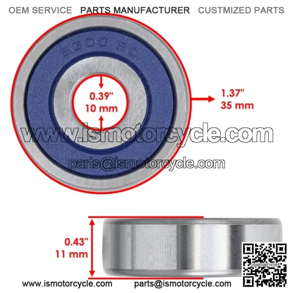6300 2RSH 6300-2RDQE6 6300-2RSH 6300-2RS Ball Bearing Rubber Sealed 10x35x11 - Image 2
