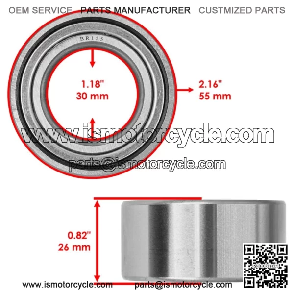 DAC3055CRK 30BWD08A DAC305526 Double Radial Ball Bearings 30x55x26 - Image 2