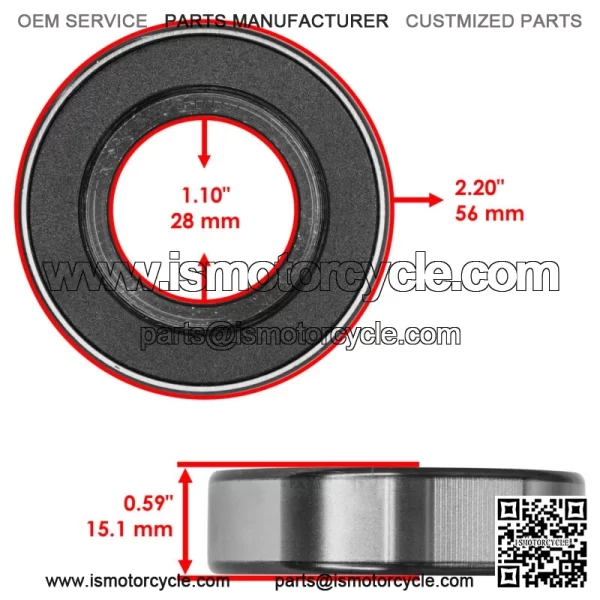 91051-MFL-003 Rear Wheel Rim Ball Bearing for Honda CBR1000RR CBR1000RA 2008-16 - Image 5