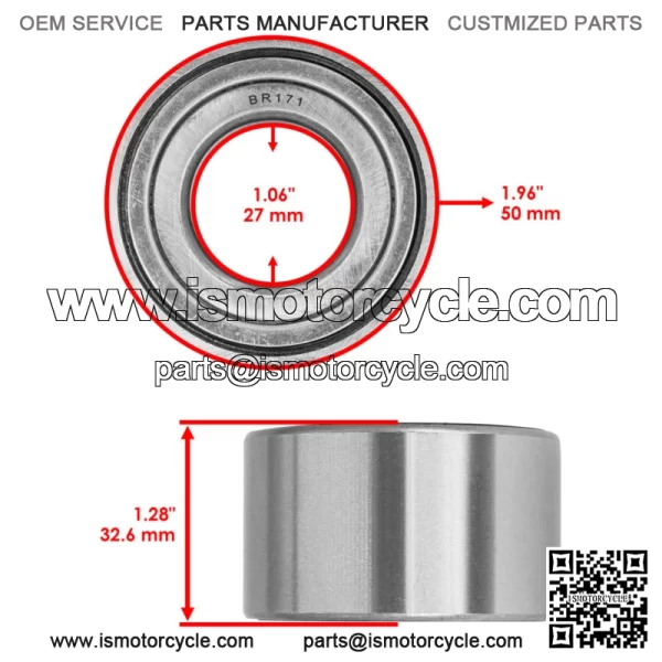 DAC27550032 DAC275532 PW27550032CS Double Row Angular Ball Bearings 27X55X32 - Image 2