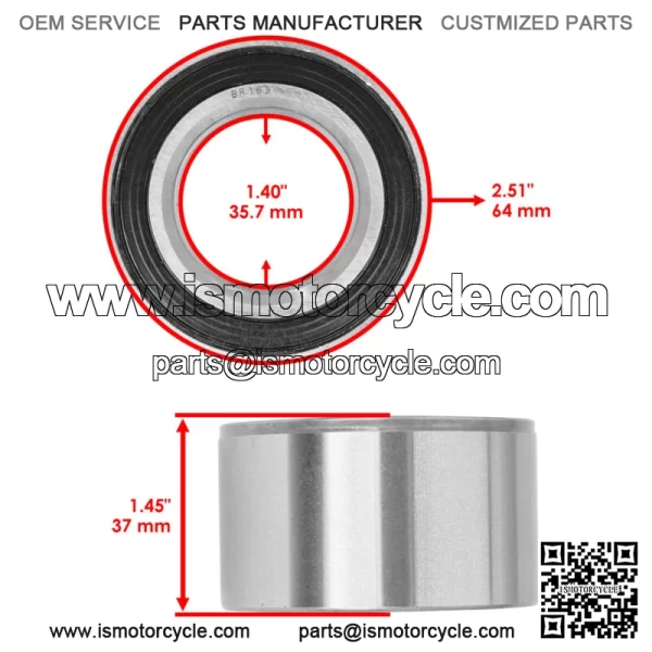 DAC36640037 2RS DAC366437 DAC36640037A10.30 VGA10826 Ball Bearings 36x64x37 - Image 2