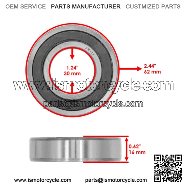 822-161C 822161C 822-006C Deck Spindle Bearing For Land Pride AFM40168 FD1548 - Image 2