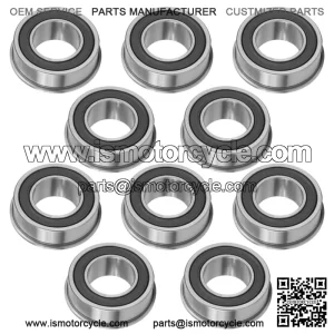 F6003-19-2RS F6003 Flange Deep Groove Sealed Ball Bearings 19x35x13