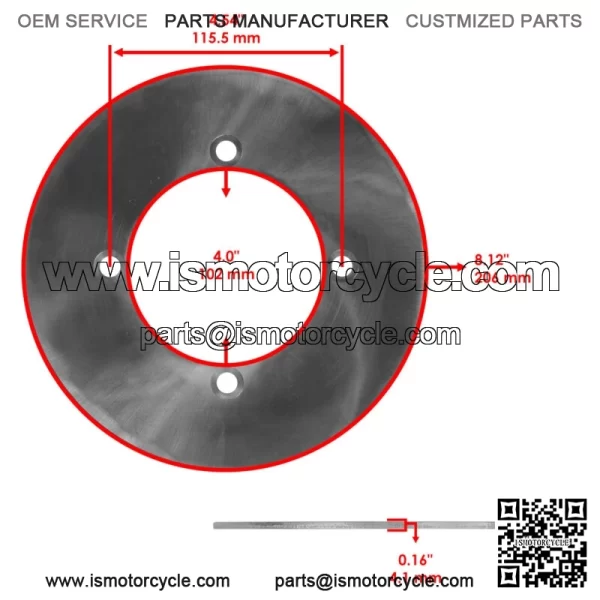 Rear Brake Discs & Brake Pads For Yamaha YXE70 YXE85 Wolverine X2 X4 XTR 16-25 - Image 2
