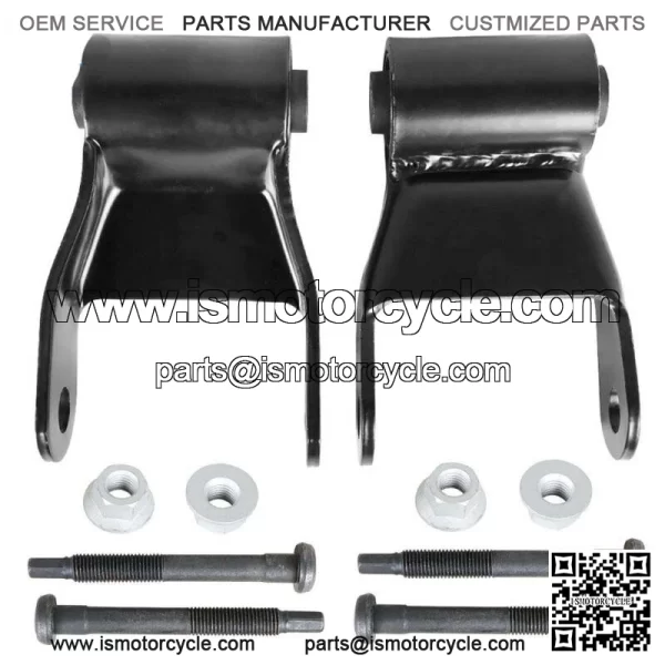PAIR OF 3" REAR LEAF SPRING SHACKLE FOR 1994-02 DODGE RAM 2500 3500 722-022