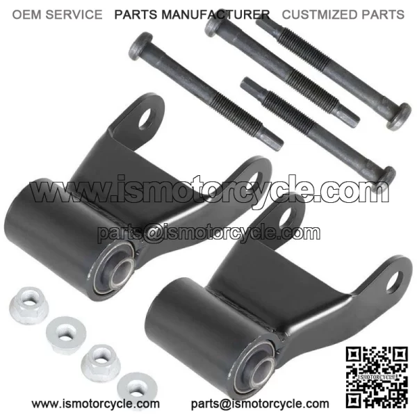 PAIR OF 3" REAR LEAF SPRING SHACKLE FOR 1994-02 DODGE RAM 2500 3500 722-022 - Image 3