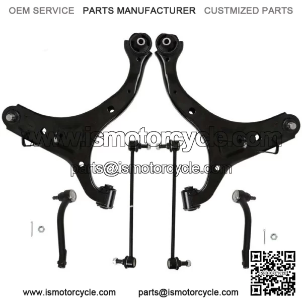 For 2010-2013 Hyundai Kia 3.5L Front Lower Control Arms Tierods Sway Bars Kit - Image 3