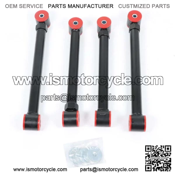For Dodge Ram 94-09 4X4 Upgraded Adjustable Front Upper Lower Control Arms 0-6" - Image 3