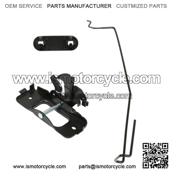 Hood Latch & Catch Striker & Rod & Safety Catch Kit For Dodge Ram 1500