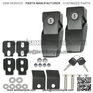 Hood Lock Catch Latches Kit for 2007-2023 Jeep Wrangler JK JKU JL JLU JT