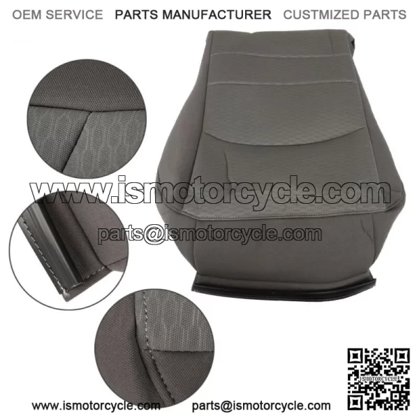 For 2013-2017 2018 Dodge Ram 1500 2500 3500 Driver Side Bottom Seat Cover Gray - Image 2