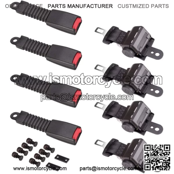 Golf Cart Seat Belts Lap Set Retractable 42" For EZGO/Yamaha/Club Car 4 Sets