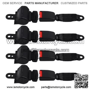 4 Pcs Universal Retractable Golf Cart Seat Belts Laps for EZGO Yamaha Club Car