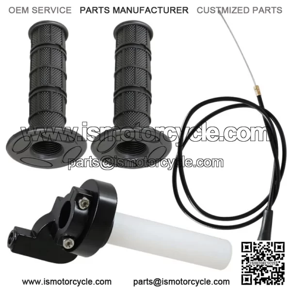 7/8" Motorcycle Twist Throttle Handle Grip with Cable 50-250CC motocross ATV For: More than one vehicle