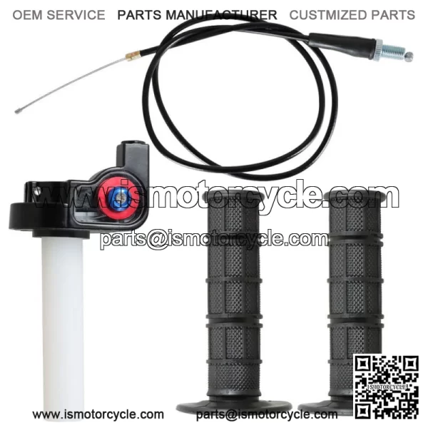 7/8" 22mm Twist Throttle Handle Grip with Cable 50-250CC ATV Dirt Bike For: More than one vehicle