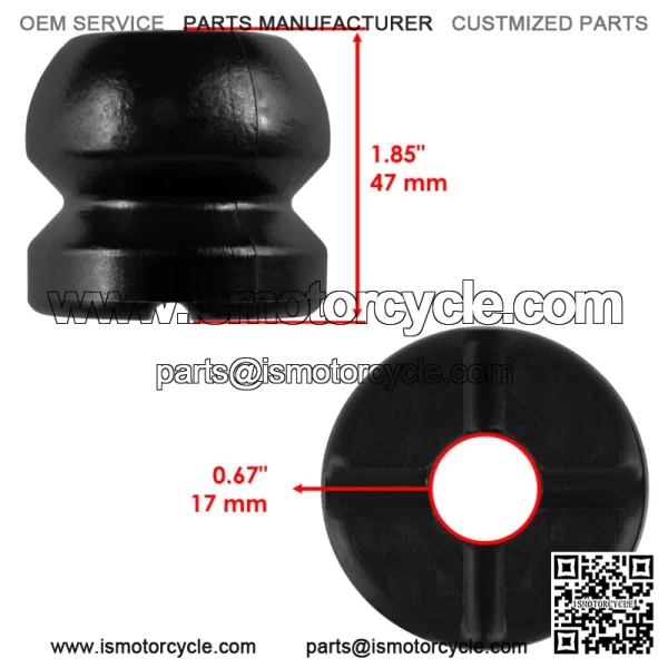 2Front Strut Shock Bumper for Polaris Sportsman X2 500 2006 2007-2009 17.8MM ID For: Polaris Sportsman 570 - Image 2