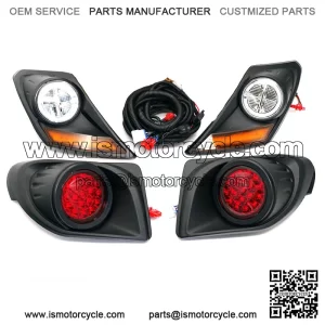 New Set LED Headlight Taillight Light Kit For Yamaha Drive2 Golf Cart 2017-Up