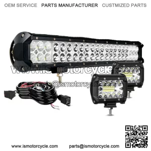20" LED Work Light Bar Headlights For Kawasaki Teryx Teryx4 Mule 610 4010+Wiring For: More than one vehicle