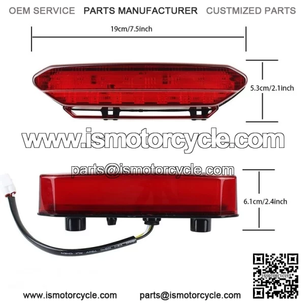 Brake Tail Light Braking Lamp for YAMAHA ATV YFZ450 YFZ450V YFZ450SE 2006-2009 - Image 2