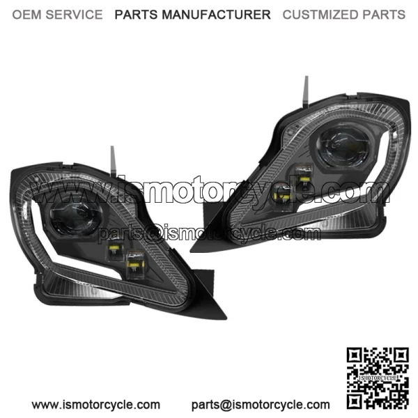 For YAMAHA YFZ 450 RAPTOR 250 350 700R LED Headlights Set Head Lamps Turn Signal - Image 3