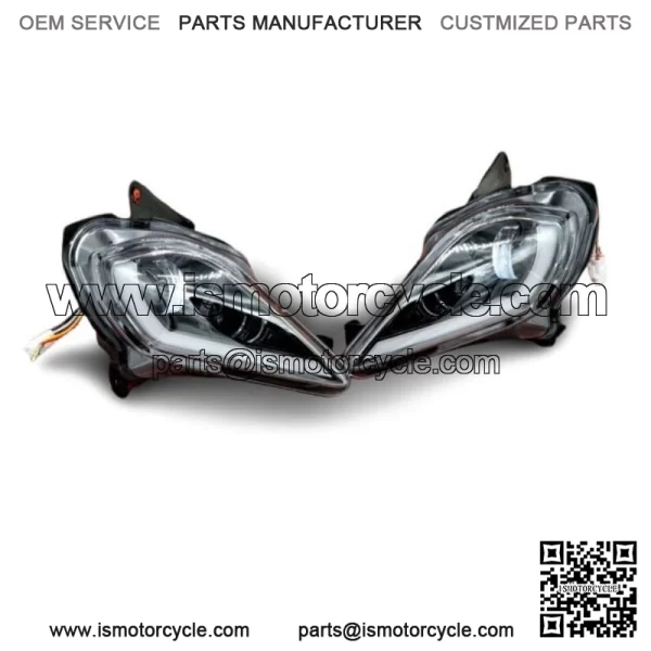 2 x LED Headlights Yamaha YFZ450R Raptor 700 700R YFZ450 WOLVERINE - Image 3