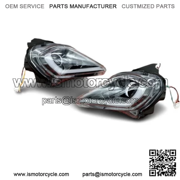 2 x LED Headlights Yamaha YFZ450R Raptor 700 700R YFZ450 WOLVERINE - Image 4