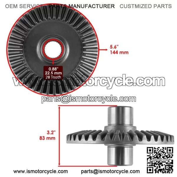 Rear Differential Ring & Pinion Gear Set For Honda 41310-HM7-000 NEW - Image 3