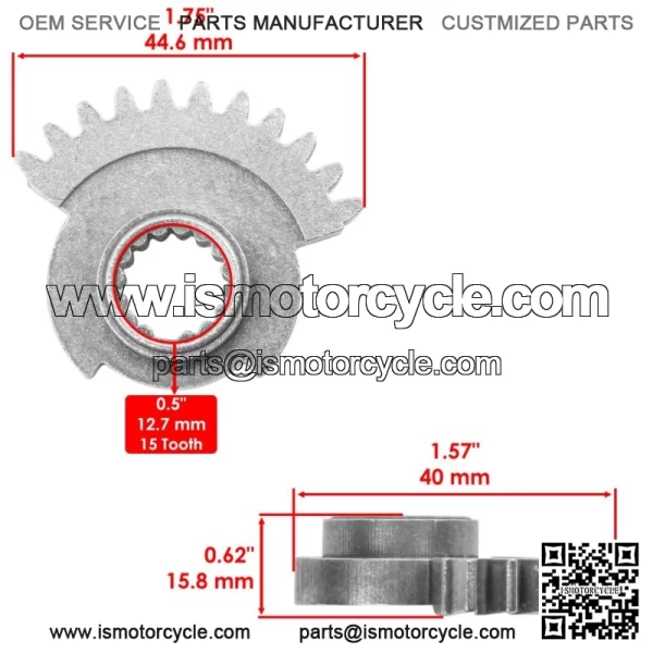 Transmission Drive Gear Shaft/Sector For Polaris Sportsman 570 Trail 2020-2021 For: Polaris Sportsman 570 - Image 3