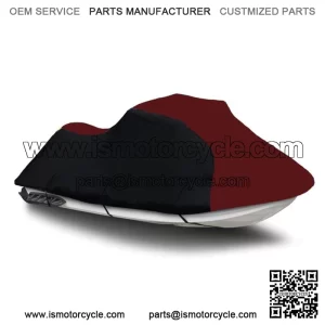Black/Burgundy Jet Ski PWC Cover for Yamaha WaveRunner FX Cruiser SVHO 2014 2015 For: 2015 Yamaha SVHO