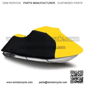 Black/Yellow Jet Ski PWC Cover fits Yamaha WaveRunner FX Cruiser SVHO 2014 2015 For: 2015 Yamaha SVHO