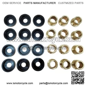 12PCS A-Arm Bushings & Dust Cover Caps Kit for Yamaha YFZ450 YFZ450R YFZ450X