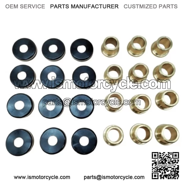 12PCS A-Arm Bushings & Dust Cover Caps Kit for Yamaha YFZ450 YFZ450R YFZ450X - Image 2