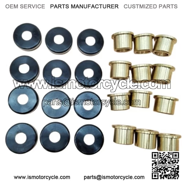 12PCS A-Arm Bushings & Dust Cover Caps Kit for Yamaha YFZ450 YFZ450R YFZ450X - Image 4